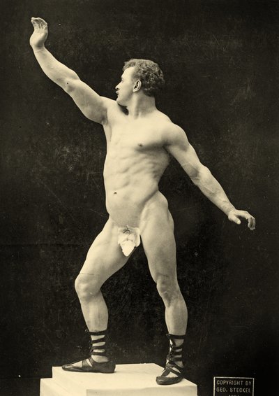 Eugen Sandow, in classical ancient Greco-Roman pose by George Steckel